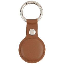 Mercury Leather AirTag case brown