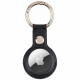 Mercury Leather AirTag case black/black Mercury Leather AirTag case black/black