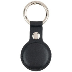 Mercury Leather AirTag case black/black