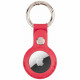Mercury Leather AirTag case red Mercury Leather AirTag case red