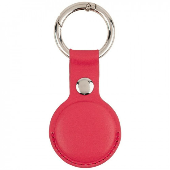 Mercury Leather AirTag case red Mercury Leather AirTag case red