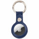 Mercury Leather AirTag Case Navy Blue Mercury Leather AirTag Case Navy Blue