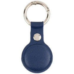 Mercury Leather AirTag Case Navy Blue