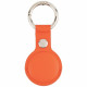 Mercury Leather AirTag Case Orange