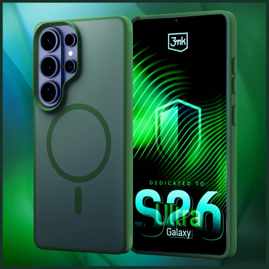 3MK Smoke MagCase Case for Samsung Galaxy S26 Ultra Green