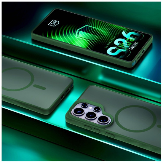 3MK Smoke MagCase Case for Samsung Galaxy S26 Ultra Green