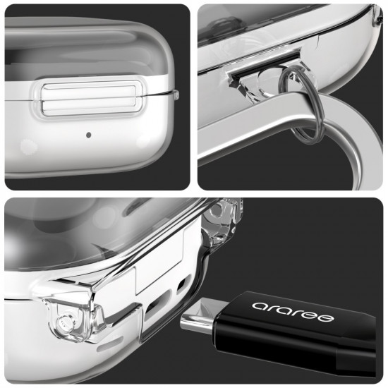 Case Araree Nukin for Samsung Galaxy Buds 4 / Buds 4 Pro transparent Case Araree Nukin for Samsung Galaxy Buds 4 / Buds 4 Pro transparent