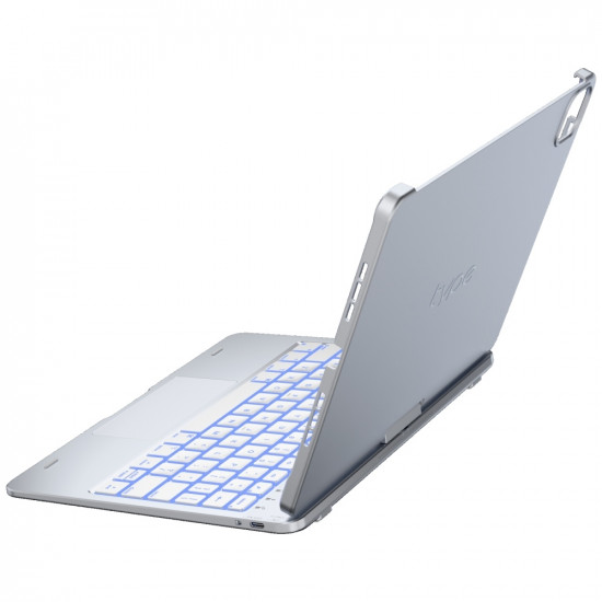 Case Typecase Flexbook Touch with keyboard for iPad Air 11" M2 2024 / M3 2025 / M4 2026 silver