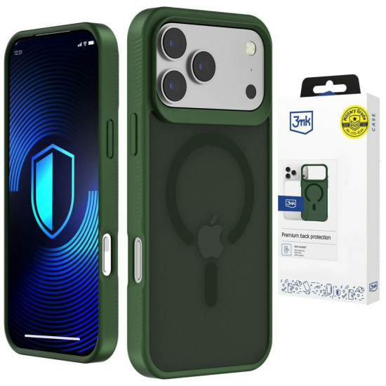 3MK Smoke MagCase Case for Apple iPhone 17 Pro Green 3MK Smoke MagCase Case for Apple iPhone 17 Pro Green