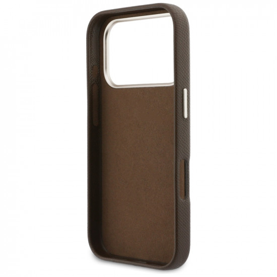 Case Guess FW Resin Logo for iPhone 17 Pro brown Case Guess FW Resin Logo for iPhone 17 Pro brown