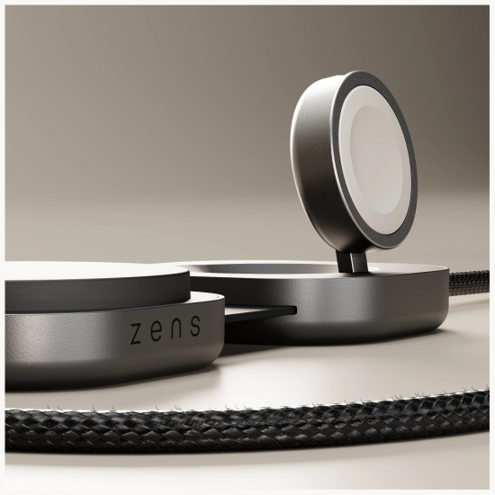 Zens Pro 3 2-in-1 Wireless Charger with Apple Watch Qi2 15W USB-C/USB-C Charging black Zens Pro 3 2-in-1 Wireless Charger with Apple Watch Qi2 15W USB-C/USB-C Charging black