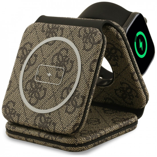 Guess wireless charger 3-in-1 4G brown Guess wireless charger 3-in-1 4G brown
