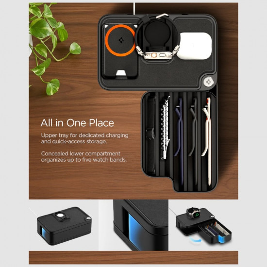 Spigen Organizer for Apple Watch & Straps S340 Black Spigen Organizer for Apple Watch & Straps S340 Black