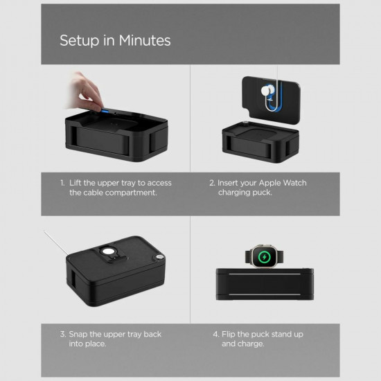 Spigen Organizer for Apple Watch & Straps S340 Black Spigen Organizer for Apple Watch & Straps S340 Black