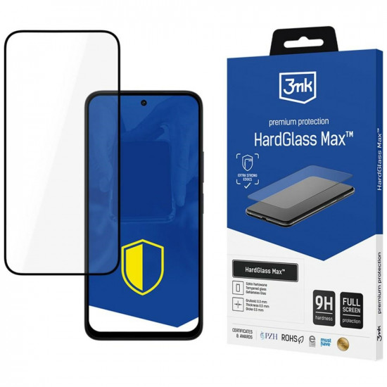 Tempered glass 3MK HardGlass Max for Redmi 15 5G black