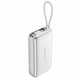 Acefast Power Bank (M32) with Telescopic Cable, Type C, Fast Charge, PD35W, 10000mAh Silver