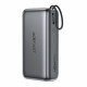 Acefast Power Bank (M34) with Telescopic Cable, Type C, Fast Charge, PD45W, 20000mAh Gray