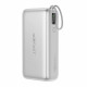 Acefast Power Bank (M34) with Telescopic Cable, Type C, Fast Charge, PD45W, 20000mAh Silver