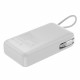 Acefast Power Bank (M34) with Telescopic Cable, Type C, Fast Charge, PD45W, 20000mAh Silver