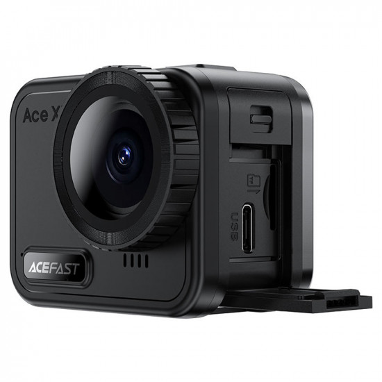 Acefast Action Camera (X1) 4K, 20MP, Wi Fi, EIS Stabilization, 2.1” Touchscreen, IPX8 21m Waterproof Black Acefast Action Camera (X1) 4K, 20MP, Wi Fi, EIS Stabilization, 2.1” Touchscreen, IPX8 21m Waterproof Black