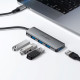 Acefast Hub 4 in 1 (J15) Type C to 4x USB3.0, 5Gbps, Plug&Play, Aluminum Alloy, Nylon Braided Cable Metal Gray Acefast Hub 4 in 1 (J15) Type C to 4x USB3.0, 5Gbps, Plug&Play, Aluminum Alloy, Nylon Braided Cable Metal Gray