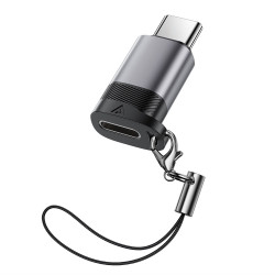 Acefast Adapter (J19) Lightning Female to USB C Male, 60W Charging, USB2.0 Data Transmission Gray Acefast Adapter (J19) Lightning Female to USB C Male, 60W Charging, USB2.0 Data Transmission Gray