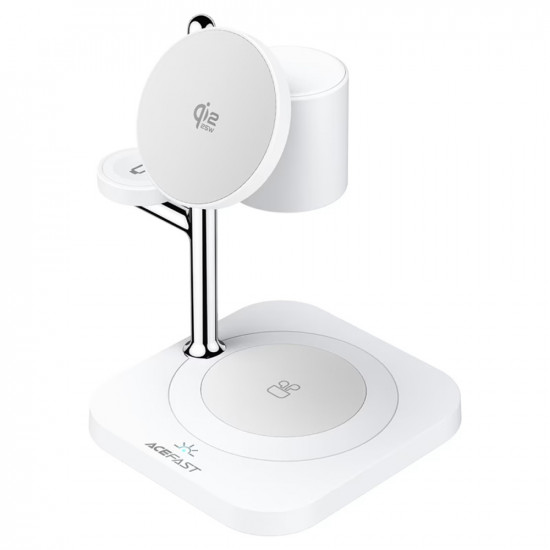 Acefast 3 in 1 Magnetic Wireless Charger (E39) Qi2.2, Phone + Watch + TWS, Night Light, 32.5W White Acefast 3 in 1 Magnetic Wireless Charger (E39) Qi2.2, Phone + Watch + TWS, Night Light, 32.5W White