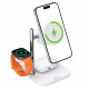 Acefast 3 in 1 Magnetic Wireless Charger (E39) Qi2.2, Phone + Watch + TWS, Night Light, 32.5W White Acefast 3 in 1 Magnetic Wireless Charger (E39) Qi2.2, Phone + Watch + TWS, Night Light, 32.5W White