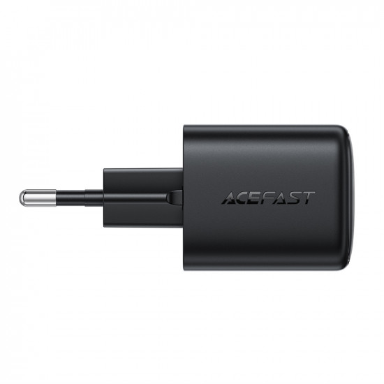 Acefast Wall Charger (A136) Type C, Fast Charge, GaN, Mini Design, PD40W, EU Plug Black Acefast Wall Charger (A136) Type C, Fast Charge, GaN, Mini Design, PD40W, EU Plug Black