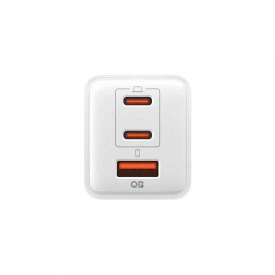 Spigen Wall Charger Essential EE473EU (ACH09464) USB, 2x Type C, Fast Charging, Quantum Boost, 47W White Spigen Wall Charger Essential EE473EU (ACH09464) USB, 2x Type C, Fast Charging, Quantum Boost, 47W White