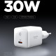 Spigen Wall Charger Essential EE301EU (ACH09492) Type C, Fast Charging, Quantum Boost, 30W White Spigen Wall Charger Essential EE301EU (ACH09492) Type C, Fast Charging, Quantum Boost, 30W White