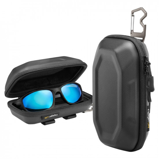 Spigen Sunglass Case Lock Fit LF520 (ACS09444) Universal, with Zipper, Built in Metal Clip and Bottle Opener Black Spigen Sunglass Case Lock Fit LF520 (ACS09444) Universal, with Zipper, Built in Metal Clip and Bottle Opener Black