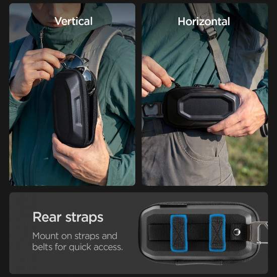 Spigen Sunglass Case Lock Fit LF520 (ACS09444) Universal, with Zipper, Built in Metal Clip and Bottle Opener Black Spigen Sunglass Case Lock Fit LF520 (ACS09444) Universal, with Zipper, Built in Metal Clip and Bottle Opener Black