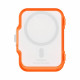Spigen Magnetic Wallet TinTap MagFit+ (AFA11381) MagSafe, Easy Access, Minimalist Construction Frost Clear Orange