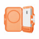 Spigen Magnetic Wallet TinTap MagFit+ (AFA11381) MagSafe, Easy Access, Minimalist Construction Frost Clear Orange