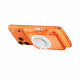 Spigen Magnetic Wallet TinTap MagFit+ (AFA11381) MagSafe, Easy Access, Minimalist Construction Frost Clear Orange