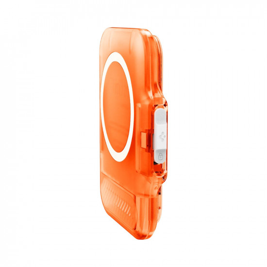 Spigen Magnetic Wallet TinTap MagFit+ (AFA11381) MagSafe, Easy Access, Minimalist Construction Frost Clear Orange