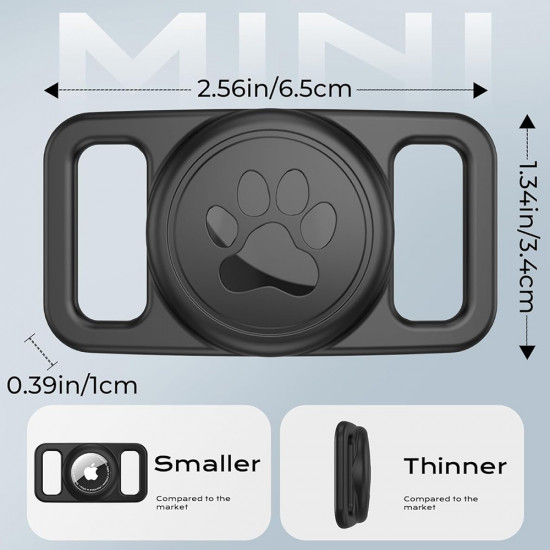 Techsuit AirTag Dog Collar Holder BuddyGuard (DG1) Full Body Cover, Waterproof, for Collars 0.6"–1.3" Wide Black Techsuit AirTag Dog Collar Holder BuddyGuard (DG1) Full Body Cover, Waterproof, for Collars 0.6"–1.3" Wide Black
