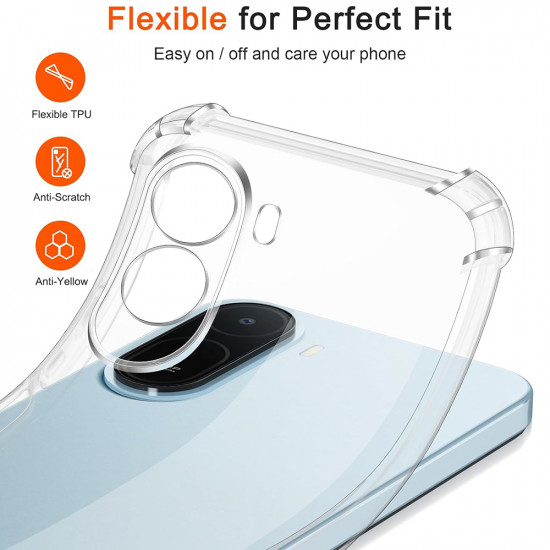 Techsuit Shockproof Clear Silicone Xiaomi Redmi A7 Pro 4G Clear Techsuit Shockproof Clear Silicone Xiaomi Redmi A7 Pro 4G Clear