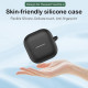 Techsuit Silicone Case for Huawei FreeClip 2, Smooth Ultrathin Material Black Techsuit Silicone Case for Huawei FreeClip 2, Smooth Ultrathin Material Black