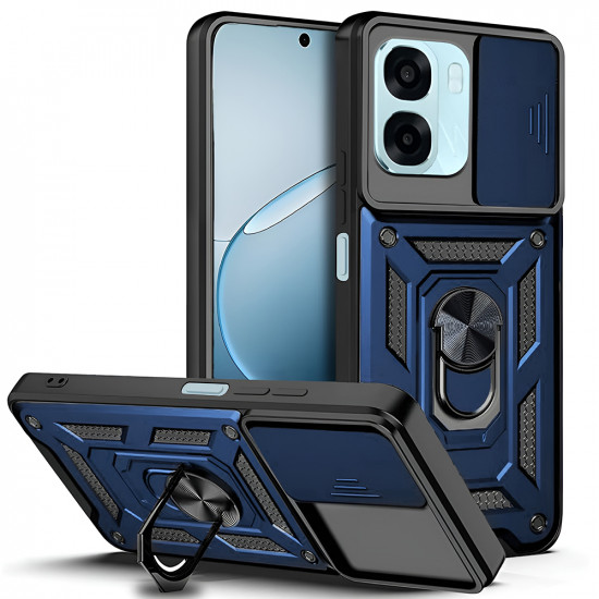 Techsuit CamShield Series Oppo A6 4G / A6x 4G / A6x 5G / A6k 4G Blue