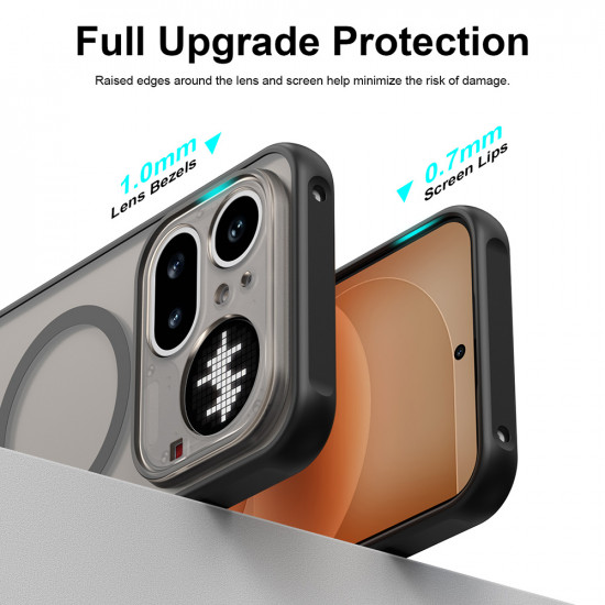 Techsuit HaloFrost II MagSafe Nothing Phone (4a) Pro Black Techsuit HaloFrost II MagSafe Nothing Phone (4a) Pro Black