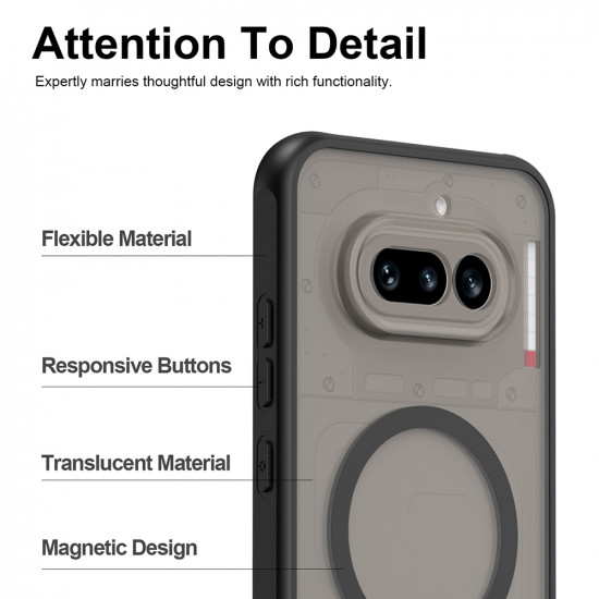 Techsuit HaloFrost II MagSafe Nothing Phone (4a) Black Techsuit HaloFrost II MagSafe Nothing Phone (4a) Black