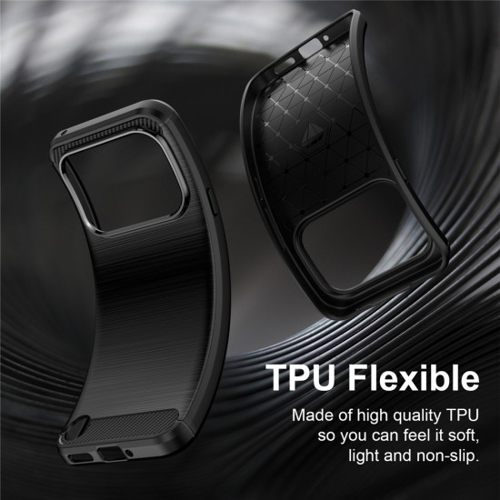 Techsuit Carbon Silicone Nothing Phone (4a) Pro Black