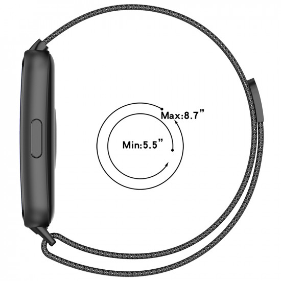 Techsuit Watchband (W009) Huawei Band 11 / Band 11 Pro Silver
