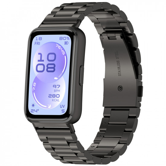 Techsuit Watchband (W010) Huawei Band 11 / Band 11 Pro Black
