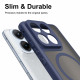 Techsuit HaloFrost II MagSafe Motorola Edge 70 Fusion Navy Blue