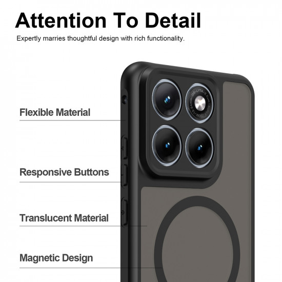 Techsuit HaloFrost II MagSafe Motorola Edge 70 Fusion Black Techsuit HaloFrost II MagSafe Motorola Edge 70 Fusion Black