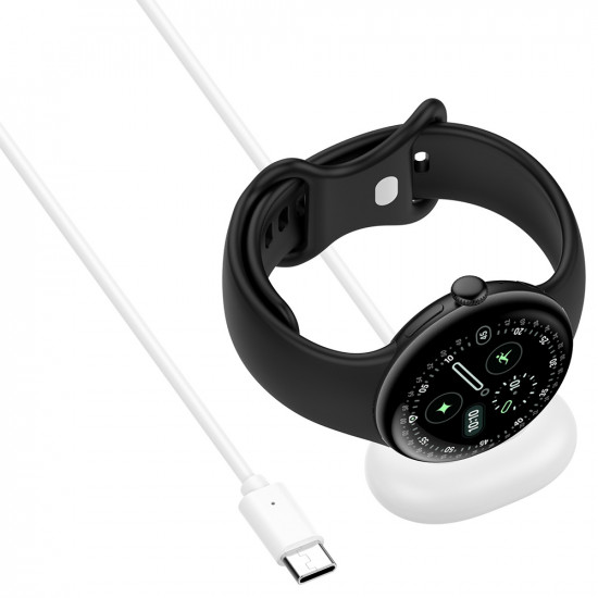 Techsuit SmartWatch Wireless Charging Cable (THPX) for Google Pixel Watch 4 White