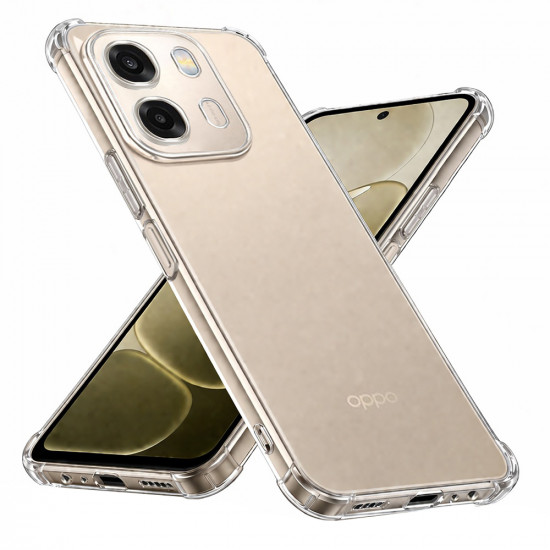Techsuit Shockproof Clear Silicone Oppo A6 4G Clear